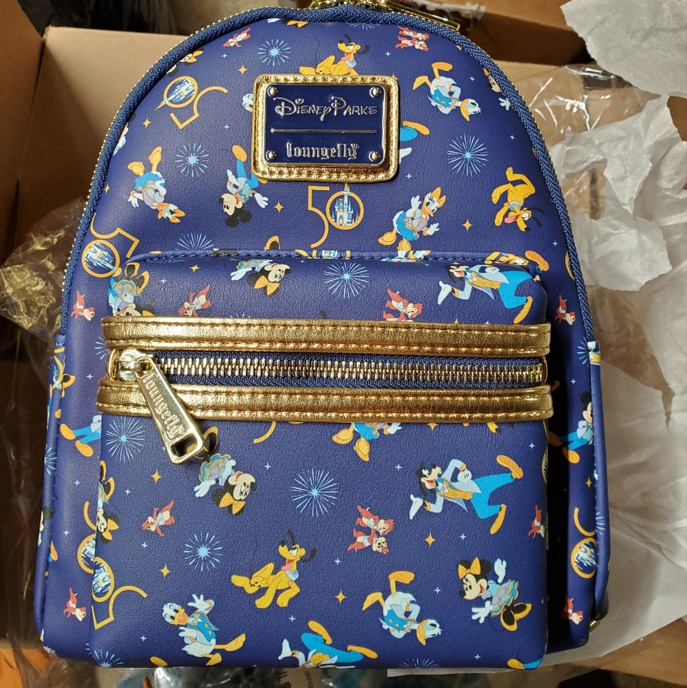 Mickey Mouse & Friends Loungefly Backpack Walt Disney World 50th Anniversary/ear - Picture 13 of 16